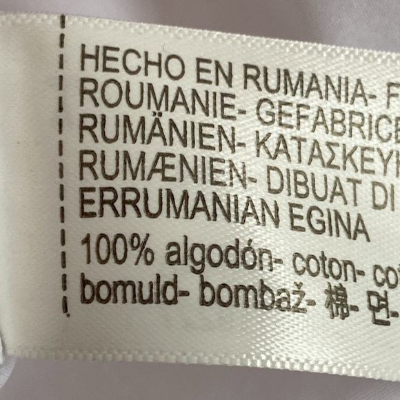 NWT. Massimo Dutti White Poplin Shirt with Side Seam Details. Size S. - Picture 11 of 11